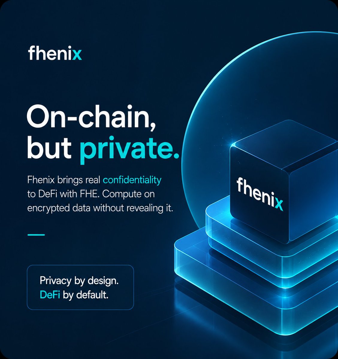 cryptolab738's tweet photo. Privacy was never supposed to be a premium feature

For years, Fully Homomorphic Encryption (FHE) is an amazing idea on paper keeping data encrypted while still being able to compute on it

The problem was performance it was too slow for RW apps

That's where Fhenix DBFV comes in https://t.co/KesB9Uz2xb