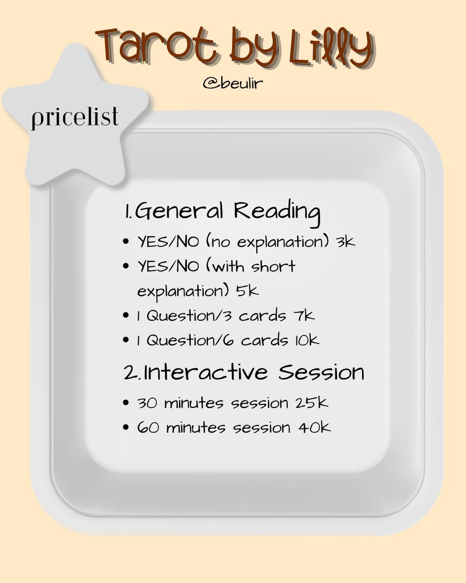lilly || closed reading tarot tweet media