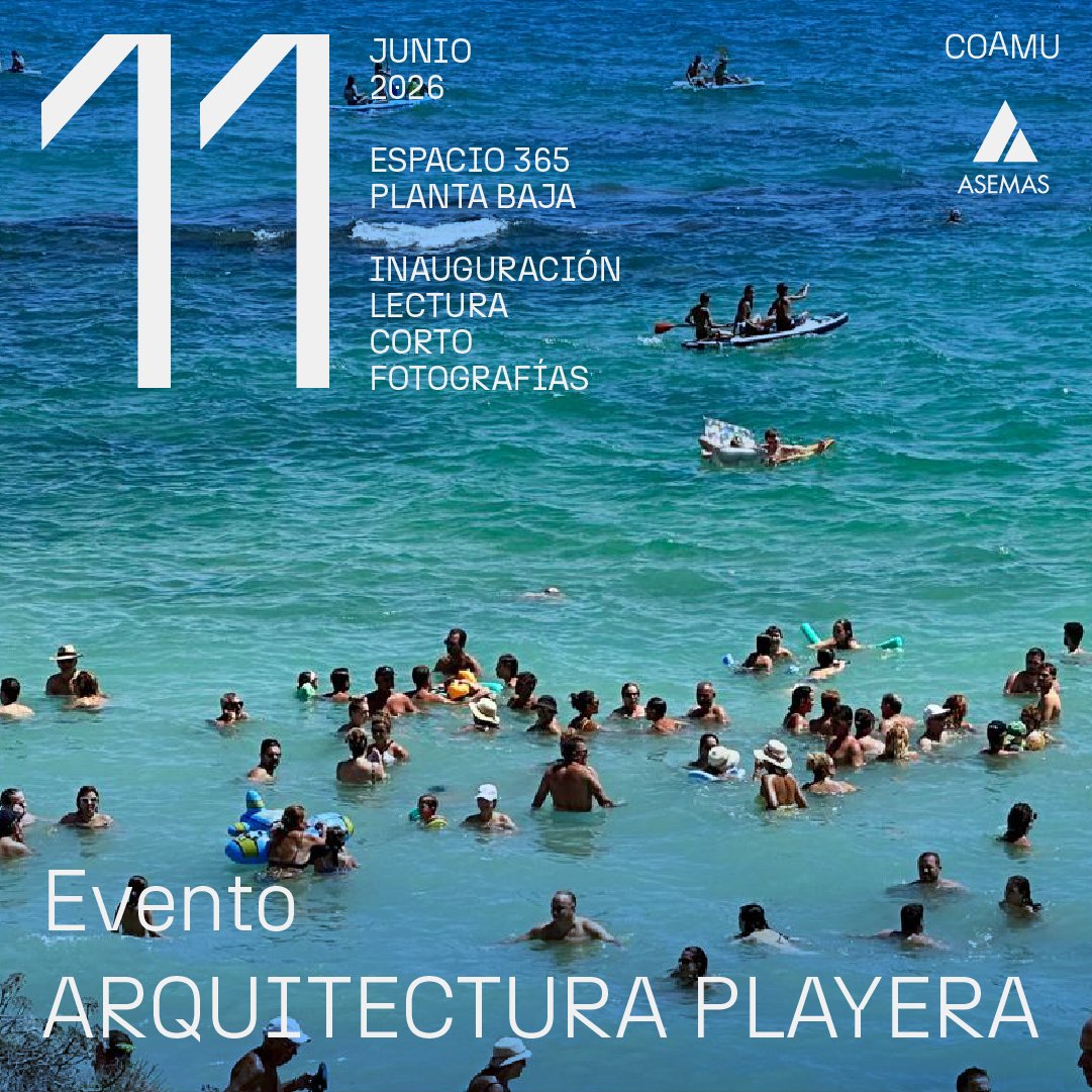 _COAMU's tweet photo. 🏖️📐 Arquitectura Playera

Os invitamos a una jornada de conversación, proyección y exposición colectiva en torno a la arquitectura del veraneo y el paisaje costero.

¡Os esperamos! 🌊☀️ https://t.co/x8ZbmEkwQA