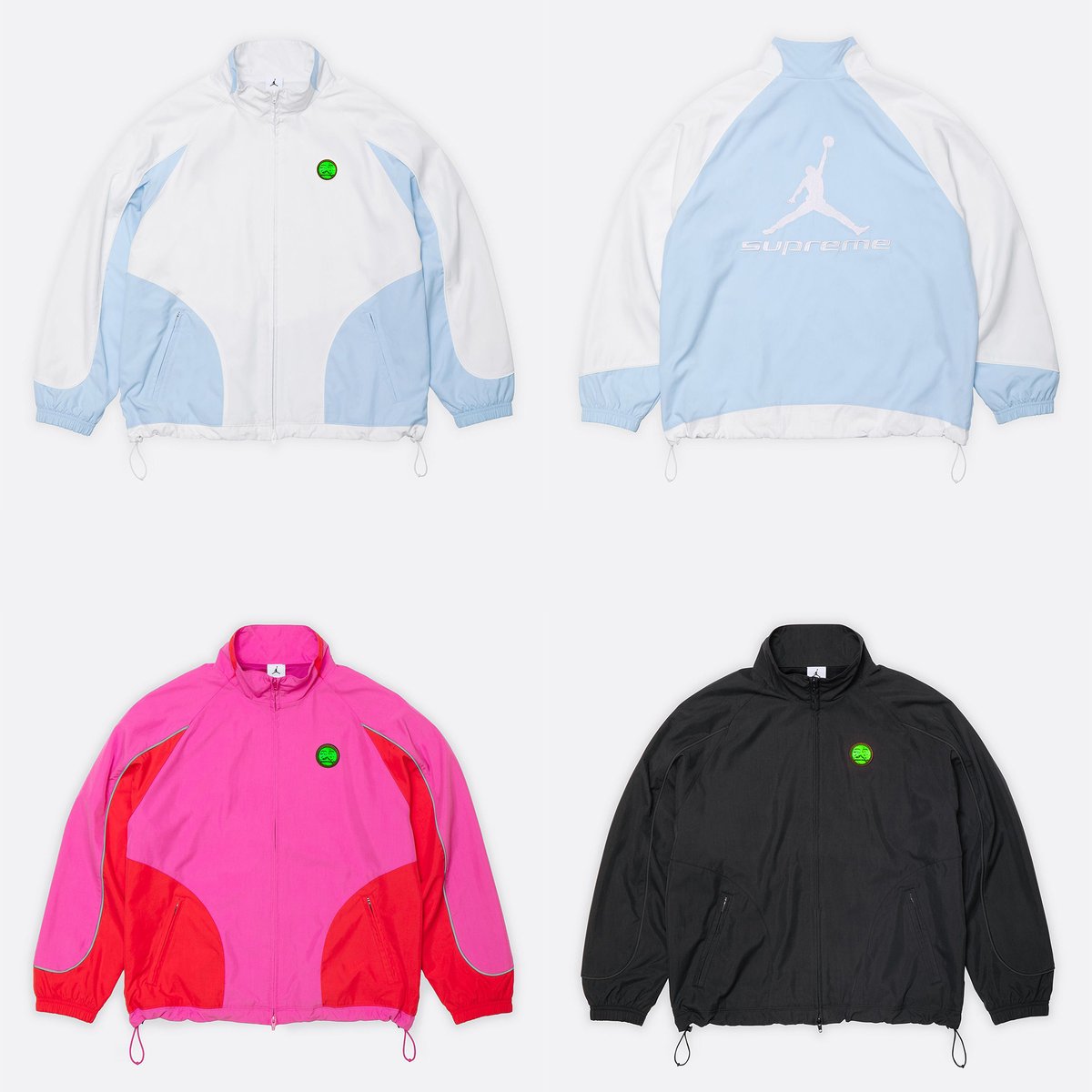 dropsdotgg's tweet photo. Supreme x Jordan releasing this Thursday 🔥

What item are you getting? 👀 https://t.co/nD09iklhSi