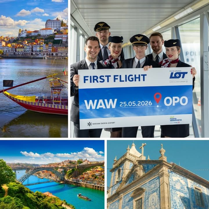 eTravelpl's tweet photo. ✈️ LOT zainaugurował loty z Warszawy do Porto — drugi po Lizbonie kierunek w Portugalii 🇵🇹. Całorocznie: latem 5x/tydz., zimą 4x/tydz. Lot ok. 4h05, powrót do WAW ok. 3h45. Chętni na podróż? 🧳 #PLLLOT #loty #NowyKierunek #Portugalia #Porto #BezpośrednieLoty https://t.co/ZOnkroIUxk