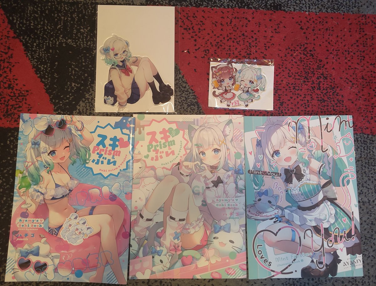 DreiPixel's tweet photo. THANK YOU SO MUCH @ayamy_garubinu !!! 
The artbooks are so cool and cute!!! https://t.co/Uk22EZGRcb