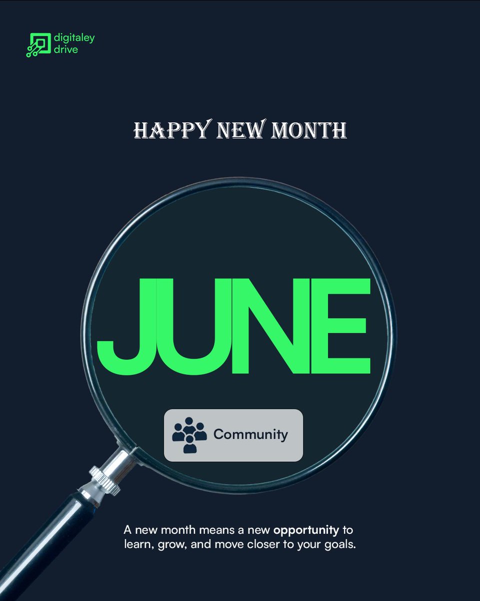 Digitaleydrive's tweet photo. New month. New goals. New skills. 💚✨
Make this month count by investing in your learning journey. The future belongs to those who keep growing. 🚀

#HappyNewMonth #DigitaleyDrive #KeepLearning #CareerGrowth https://t.co/RAKE1EDnjt