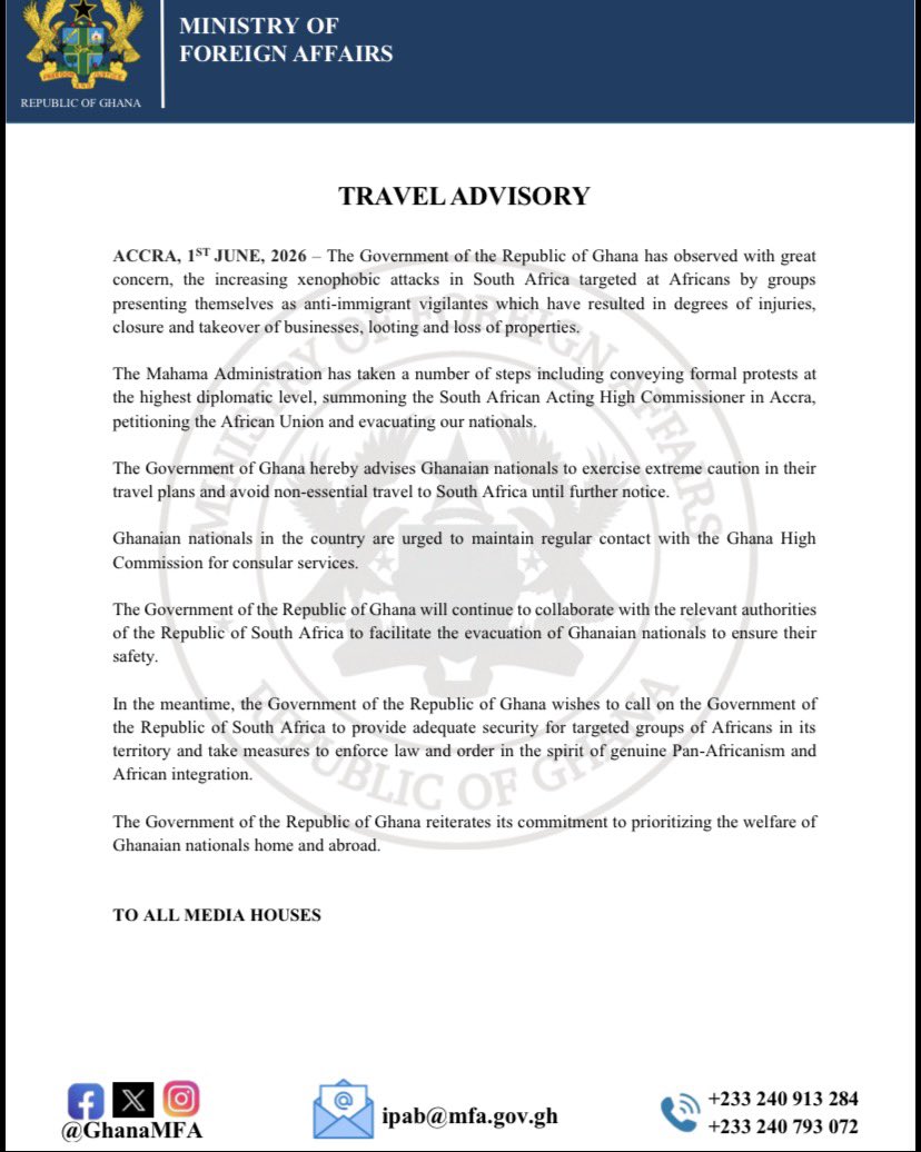 Ghana MFA tweet media