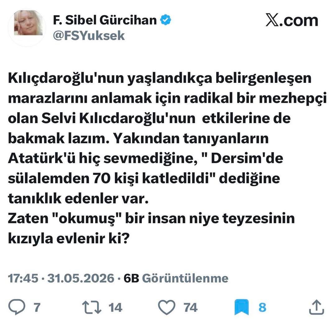 AyferStump's tweet photo. Anti-Kemalist sol, Alevileri fazla Atatürkçü bulduğu için sevmez, mesafeli yaklaşır.

Ulusalcı ve Beyaz Türk CHP çevreleri ise Alevileri, Atatürkçü oldukları için/ölçüde kabul eder; ancak onlara hiçbir zaman tam anlamıyla güvenmez. Bu nedenle Aleviler sürekli bir sadakat testine tabi tutulur. Bir Alevi ancak “Aleviler öz Türktür”, “Dersim’de katliam yaşanmadı” ya da “yaşananlar hak edilmişti” ve “Alevilerin eşit yurttaşlık taleplerini dile getirmesi mezhepçiliktir” gibi yanıtları verdiği sürece testi geçer ve kabul görür. Fakat en küçük itiraz, en küçük aykırı ses, bu kabulün hızla geri çekilmesine yol açabilir.

Ancak bu testi geçmek bile ulusalcı-Beyaz Türk çevrelerdeki Alevifobiye melhem olmaya yetmez. Çünkü mesele aynı zamanda sosyal ve sınıfsaldır. Çünkü “orta sınıf, şehirli ve Cumhuriyet’in taşıyıcısı” gruplar için Aleviler köylüdür, taşradır, çeperdir; şiveleriyle, kültürel pratikleriyle ve bağlamalarıyla onlara yabancı bir toplumsal dünyayı temsil ederler.
Daha önceki yazılarımda da değindiğim bu gözlemleri doğrular nitelikte, son dönemde sosyal medyada, aşağıdakiler gibi açık isimlerle yapılan çok sayıda paylaşım görüyoruz. Bir zamanlar daha örtük biçimlerde ifade edilen bu Alevifobik söylemler, CHP’li cenah içinden bugün giderek daha pervasız ve görünür hale geliyor.

CHP kendi içindeki bu çelişkilerle yüzleşemezse ne gerçek bir sosyal democrat parti olur ne de bu ülke için gerçek bir değişim umudu. Ama gelişmeler tam tersi istikamette ne yazık ki.