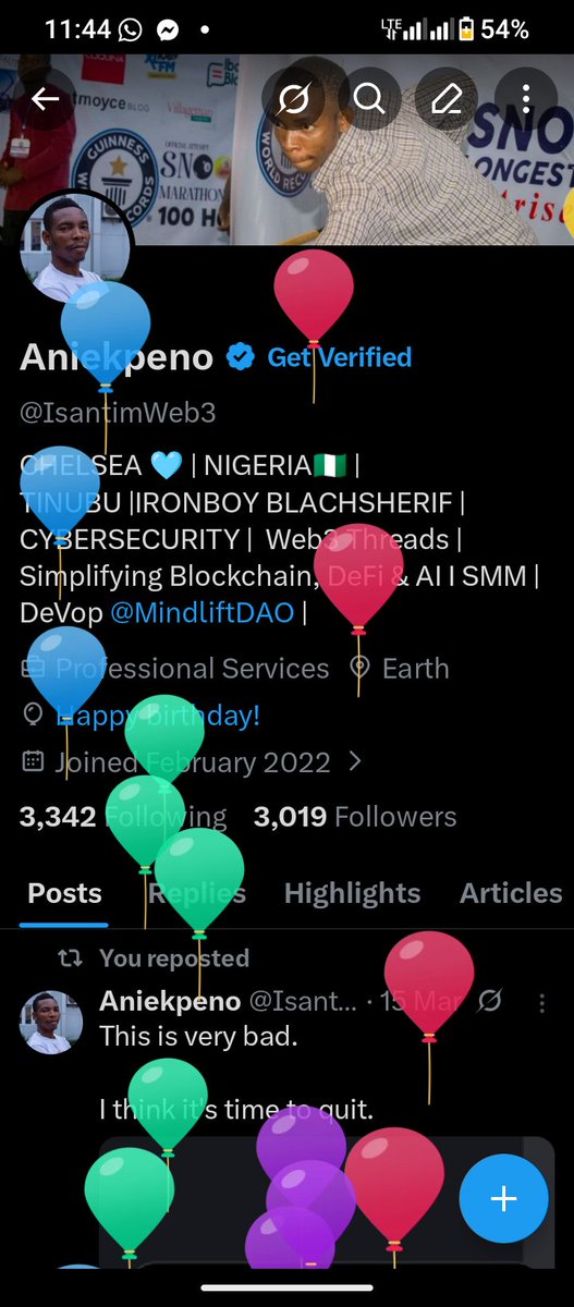 IsantimWeb3's tweet photo. Happy Birthday 🎉 to me 
God has been so faithful and Kind.

Glory Hallelujah https://t.co/Tgkf6SiU7W