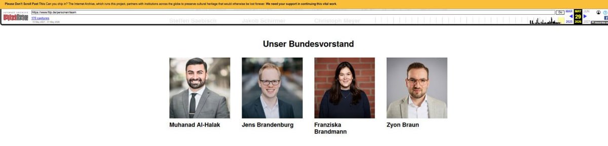 Haintz_MediaLaw's tweet photo. Hallo @fdp,
bitte keine Falschbehauptungen 15 Monate auf eurer Webseite stehen lassen. Frau Brandmann ist seit März 2025 kein Mitglied mehr im Bundesvorstand der FDP, das wurde aber bis zum 29.05.2026 von euch behauptet. #SoDoneAbschalten, danke.
Unabhängig davon spricht es nicht für eure Partei, dass die Geschäftsführerin eines Meldeportals wohl immer noch Mitglied in der FDP-Grundsatzkommission ist und 2025 auch Kandidatin für den Bundestag war.