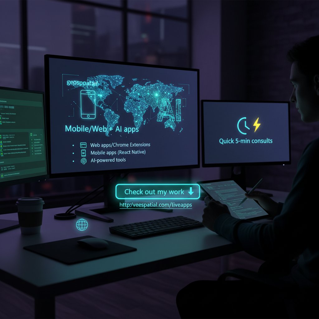 victor_gis's tweet photo. I provide custom digital infrastructure your business need to win in Akwa Ibom tech landscape!

My core:
• Mobile apps (Android/iOS)
• GIS & Remote Sensing powered tools & viz
• Web apps/Chrome extensions
• AI-powered tools & apps

Check out my live apps 🔗 https://t.co/jPHUp9XnuB