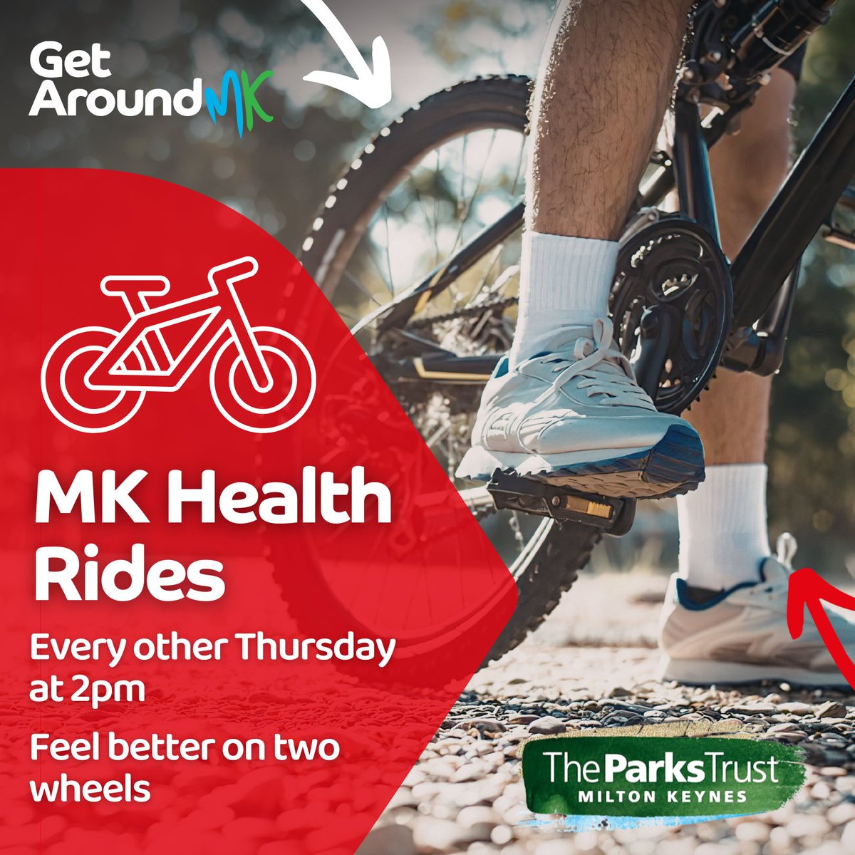 GetAroundMK's tweet photo. 🌳 MK Health Rides are a great way to get outdoors, build confidence and enjoy Milton Keynes by bike.

📍 Campbell Park
🗓 Thursday 11 June, 2pm

Just turn up and ride!

https://t.co/lj1TKT05W2
#GetAroundMK #CyclingForAll #MKHealthRides https://t.co/fXAfD1Eewp