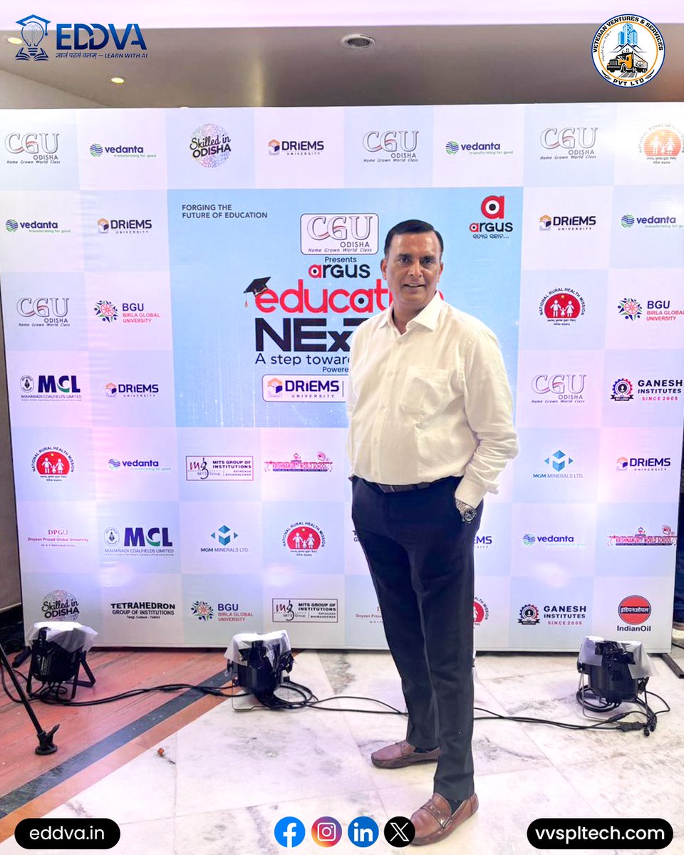 vvspl1's tweet photo. Honoured to be part of Education Next Season 5 by Argus. 

Grateful for the opportunity to interact with distinguished leaders, including Shri Sampad Chandra Swain, Dr. Mukesh Mahaling, Shri Kaliprasanna Mahapatra, Mr. Tridib Behera, and Mr. Siddharth Sankar Rout. https://t.co/a4cYHCP4e8
