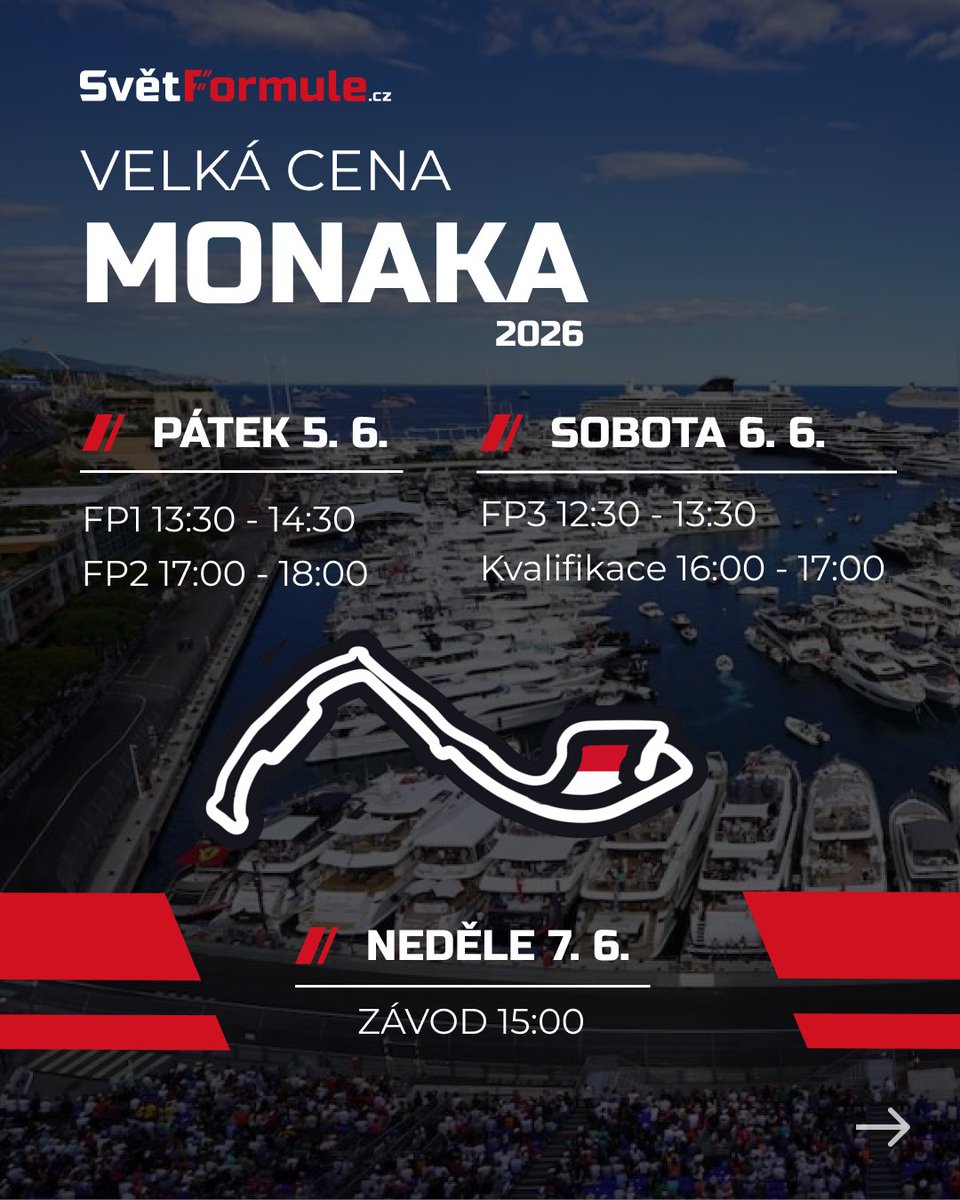 svetformule's tweet photo. Tento víkend se formule 1 vrátí do uliček Monaka. https://t.co/nc8PeboRMj