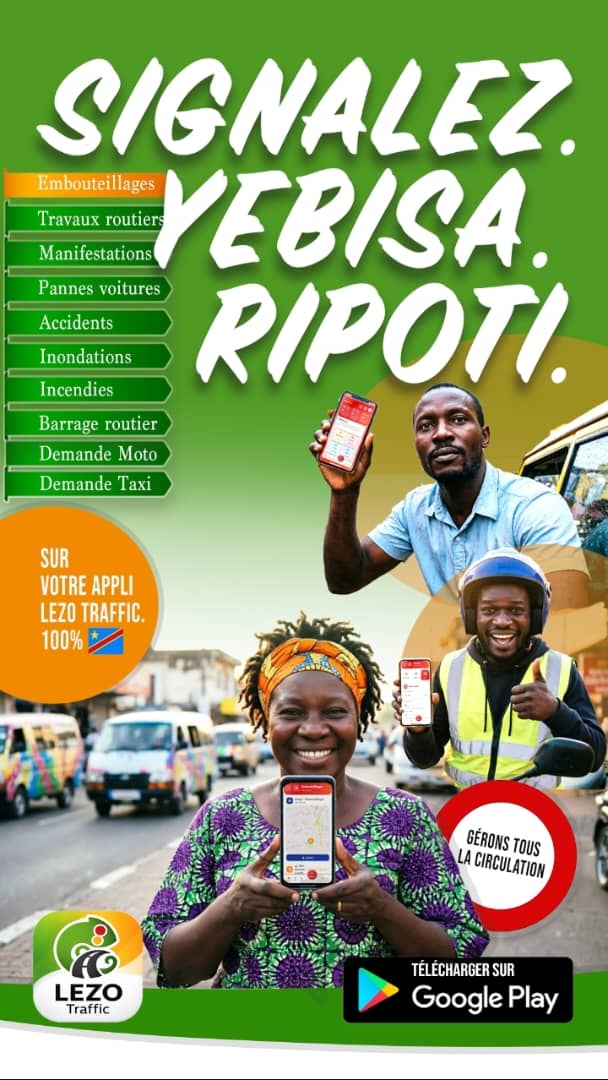 KongoCulturArt's tweet photo. #EDC #NEWS: Gérons tous la circulation! Avant de prendre la route, informez-vous !
- Écoutez la radio Lezo Traffic en temps réel.- Identifiez les embouteillages et zones à risque. Transport sécurisé.... Signalez les évènements routiers. Pour plus d'info: https://t.co/gKx1N6huhD https://t.co/gXtD9AEhaR