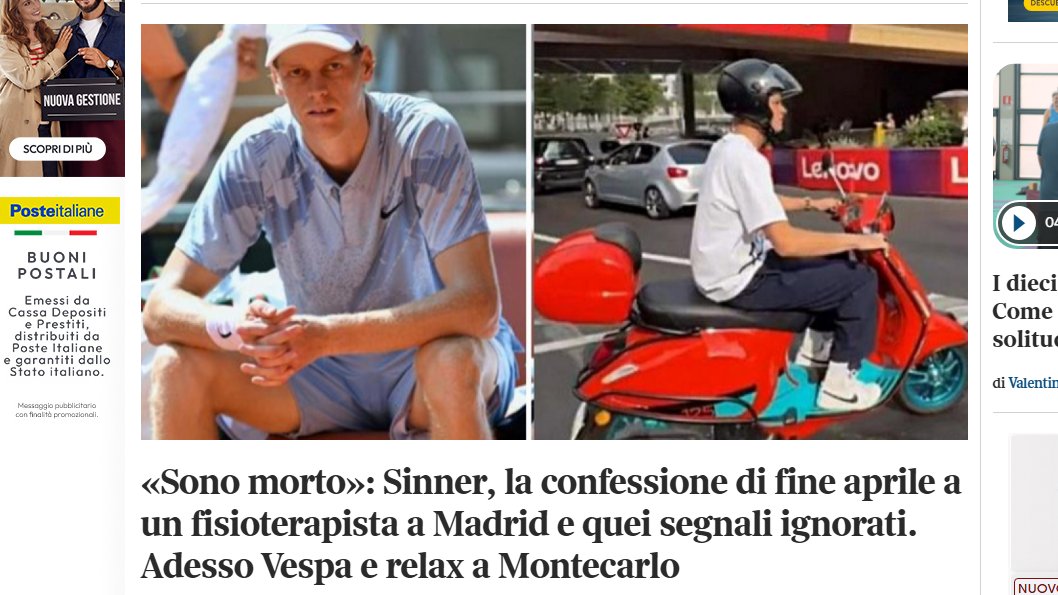 JackSegantini's tweet photo. "Adesso Vespa e relax a Montecarlo"? 

A parte la pubblicità occulta, ma - come si dice a Roma -"E uno 'sti ç@££i' non ce lo metti? 

👇 https://t.co/GrEsqQJlH9