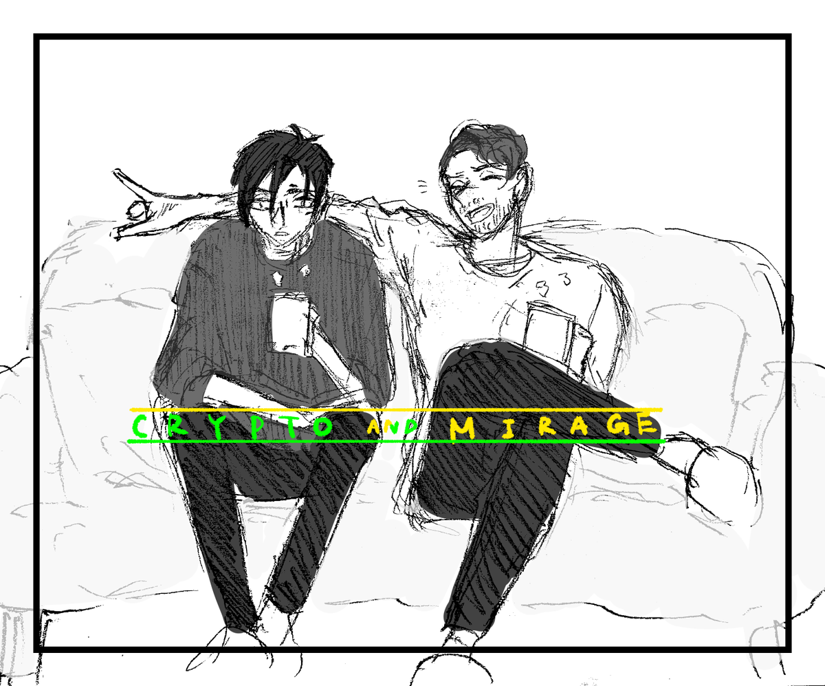 asuteeee's tweet photo. クリプトとミラージュ
#ApexLegends #ApexLegendsfanart https://t.co/AcYejNO04A