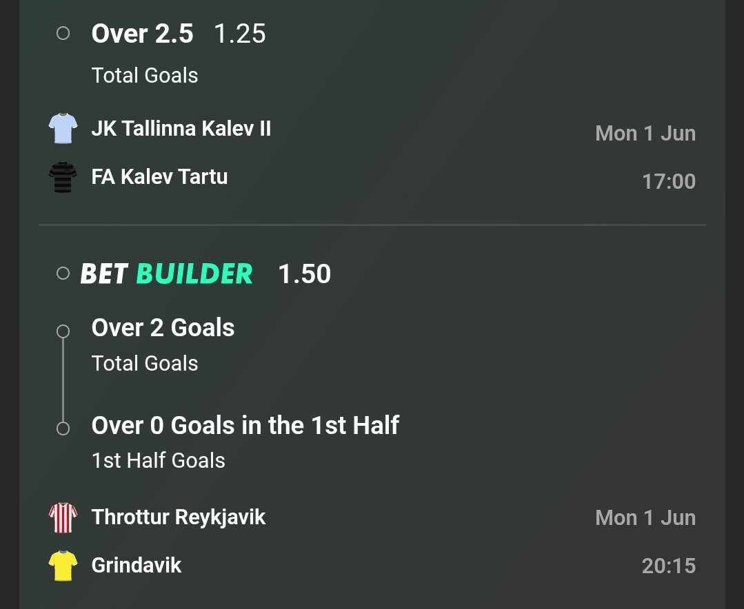 hsmtips's tweet photo. Estonian single 🇪🇪
Odds 1.850 ⚽️ 

Double 🇪🇪🇮🇸
Odds 1.90 ⚽️ 

Found 2 more I like posted below https://t.co/ztgu6dtfqU