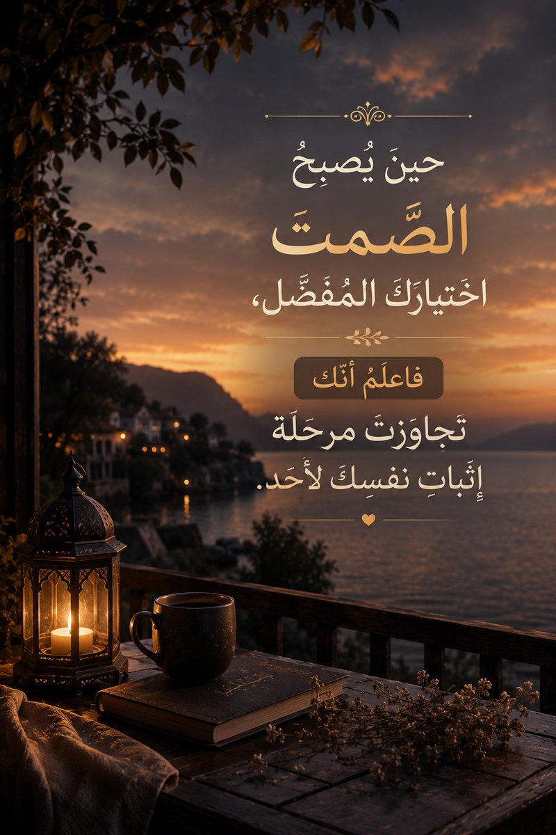 Msadness's tweet photo. حينَ يُصبحُ الصمتُ اختيارَكَ المُفضَّل، فاعلَمْ أنَّكَ تجاوزتَ مرحلةَ إثباتِ نفسِكَ لأحد. https://t.co/uvEq7nTzFn