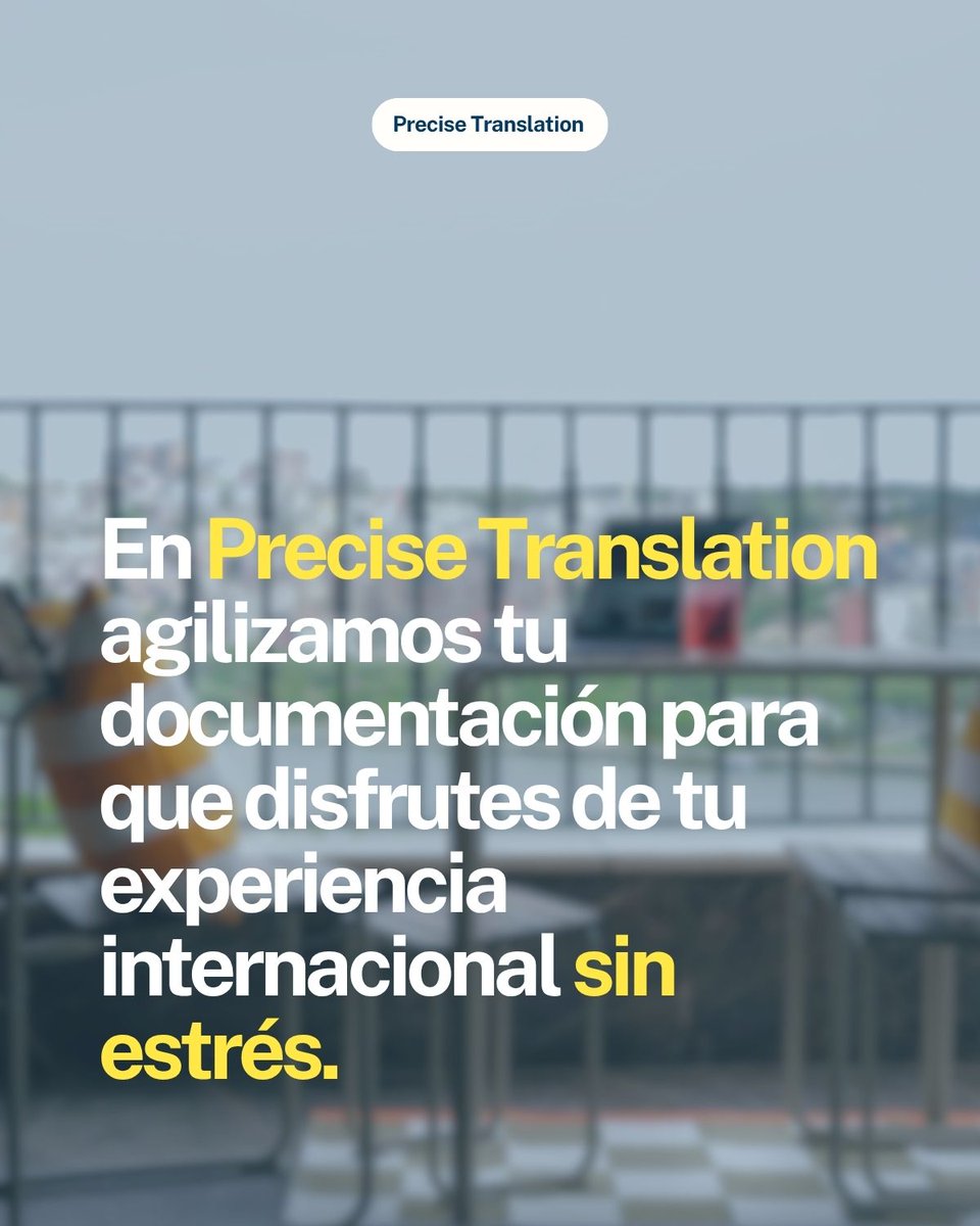 precise_malaga's tweet photo. Studying or working abroad this summer?✈️ Your visa requires sworn translation of degrees and records. Avoid delays with PRECISE⏱️
-
¿Estudias o trabajas fuera este verano?✈️ Tu visado requiere traducción jurada de títulos y antecedentes. Evita retrasos con PRECISE⏱️ https://t.co/43Kcf663mR
