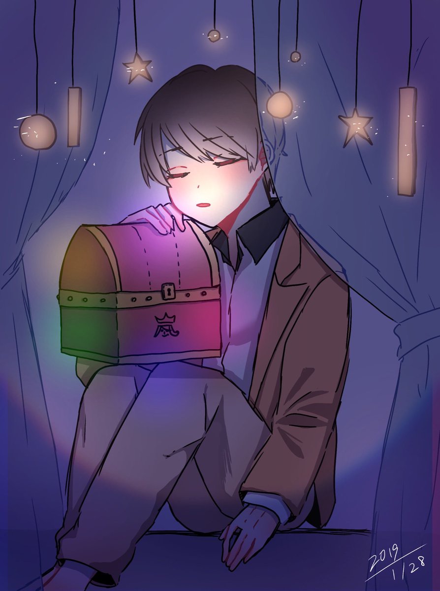 yuzusan17's tweet photo. 大昔に描いた"嵐を宝箱に閉じ込めたい"の絵が出てきて泣いてしまった https://t.co/PLOxb7hGUX