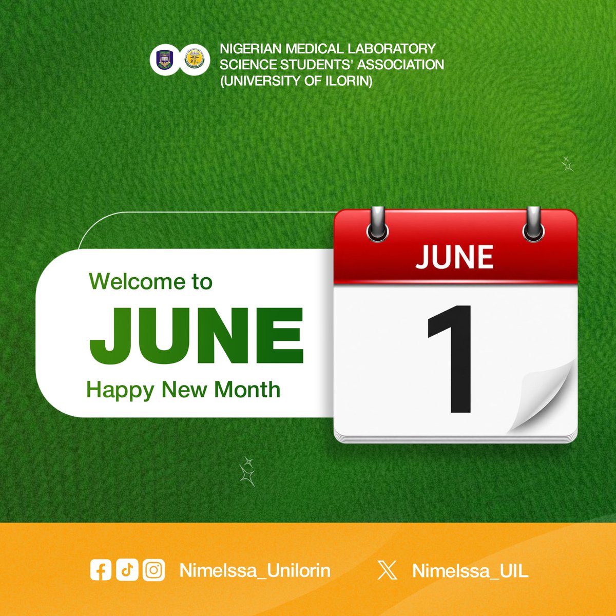 Nimelssa_UIL's tweet photo. HAPPY NEW MONTH 🎉

Welcome to June! We’re glad to have you with us and wish you peace, joy, and success this month.

As exams approach, stay focused and put in your best—consistency and hard work will pay off.
Have a productive and blessed month ahead! https://t.co/oYbg6Y7OrD