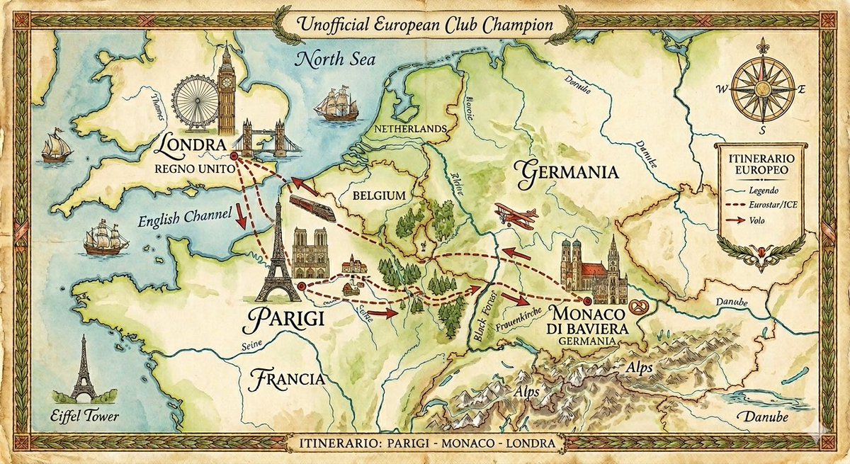 unoffi65006's tweet photo. Unofficial European Club Champion
#UECC
itinerario del titolo nella stagione 2025/26
Parigi
Monaco di Baviera 
Londra
Parigi https://t.co/qBF0mmux89