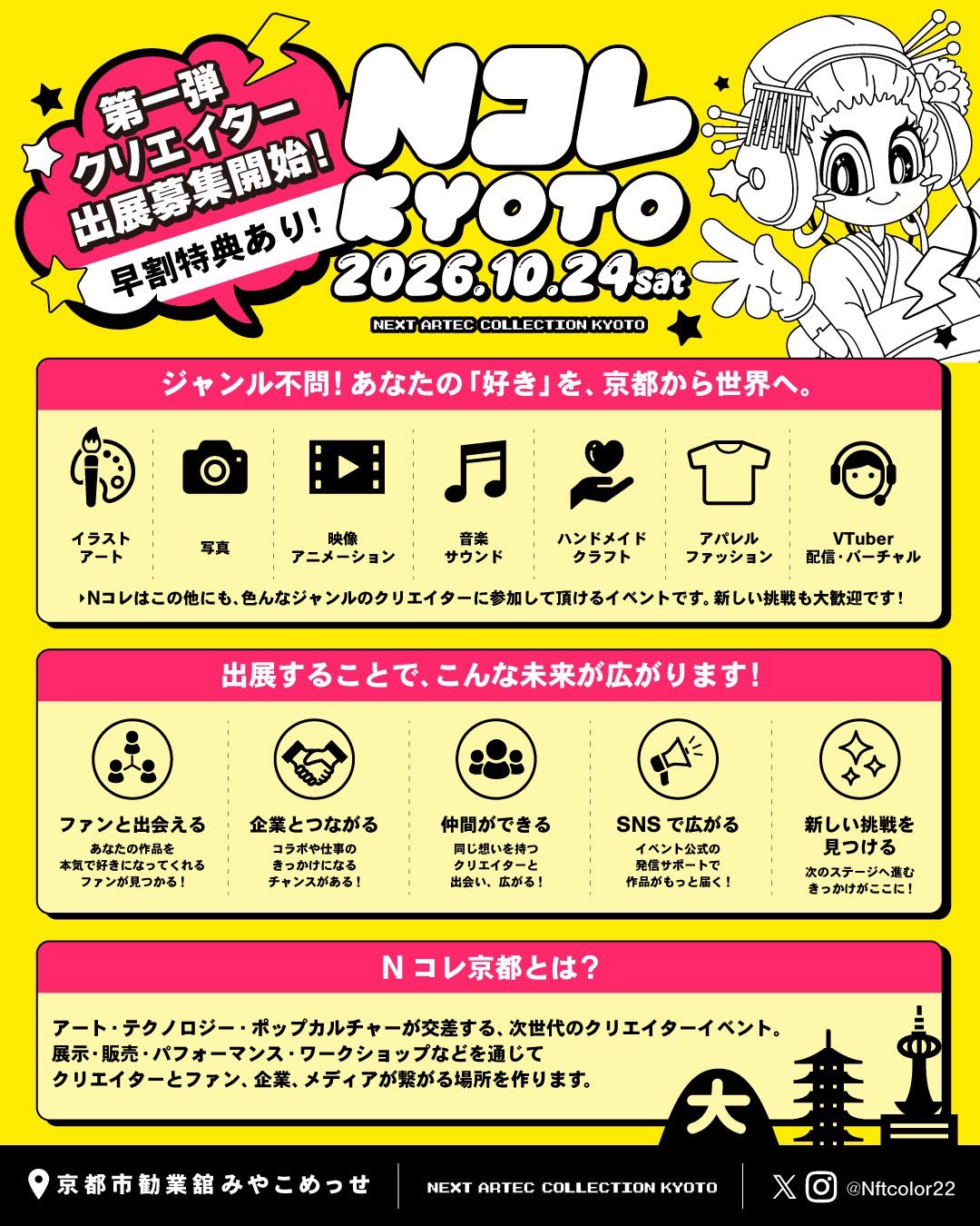 アートイベント パンフレット セット Nコレ公式【株式会社COLOR 3】 on X: 