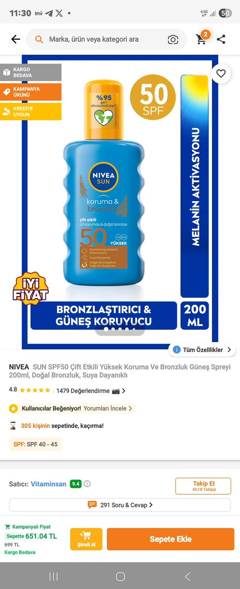 ZamHaberAjans's tweet photo. Bir takipçimizin Rossmann güneş kremi tepkisi:

🔹 “Güneş kremi nasıl 1.999 TL olabilir? Siz kafayı yemişsiniz.”

🔹 “Türk halkını aptal yerine koymayı bırakın.”

🔹 “Aynı ürün online satış kanallarında yarıdan daha ucuza satılıyor.” https://t.co/aVT2HghmVs