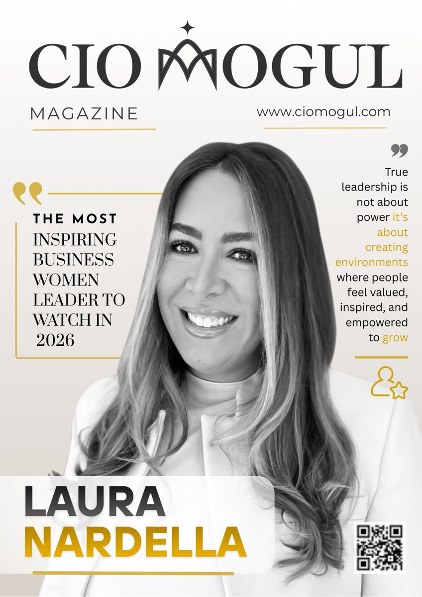 TheCioMogul's tweet photo. Proud to feature #LauraNardella in CIO Mogul Magazine as
βThe Most Inspiring Business Women Leader to Watch in 2026.β
π Read the full feature: https://t.co/2vS455SJcm
#CIOMogul #LauraNardella #WomenInLeadership #BusinessWomen #LeadershipExcellence #SalesLeadership https://t.co/9WsL1wR91t
