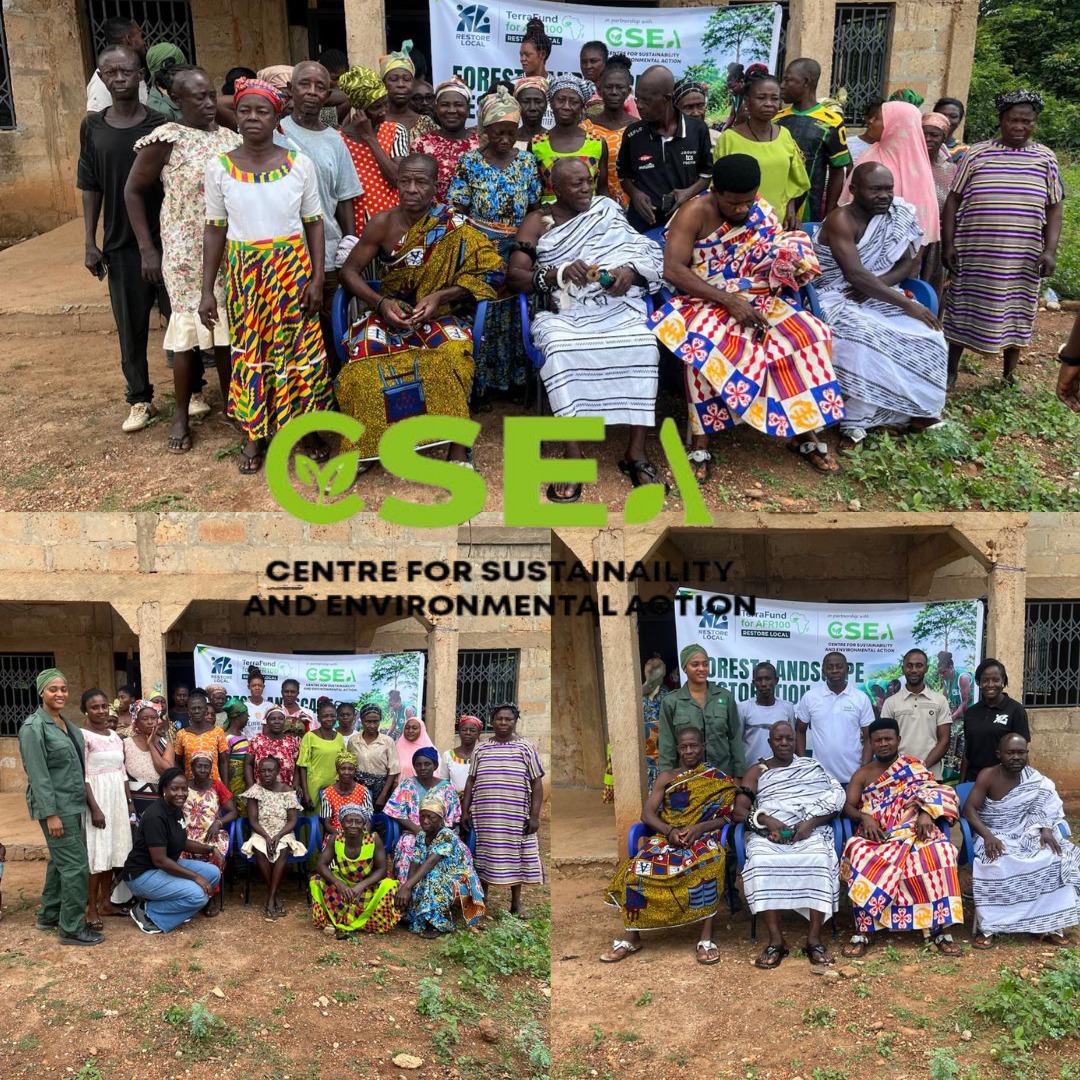 CseaGhana's tweet photo. Our stakeholder engagement at Nsuaem No. 1, one of the key communities participating in our TerraFund Restore Local Project, was a great success.
#RestoreLocal
#TerraFund
#LandscapeRestoration
#CommunityEngagement
#SustainableLivelihoods
#EnvironmentalSustainability https://t.co/7cutJfANX1