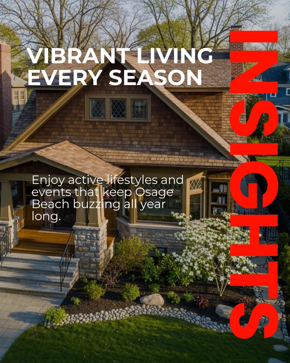 RonDodgeRealtor's tweet photo. Osage Beach’s spot as the lake’s commercial hub is fueling vibrant, year-round living, locals get big-city perks and small-town ease every season. 

Would you make the switch to full-time lake life? https://t.co/UER3BJqE3n
