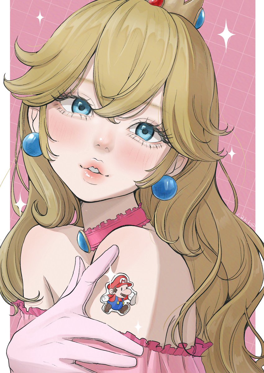 zakikoillust's tweet photo. ピーチ姫 https://t.co/rChpKdTQzH