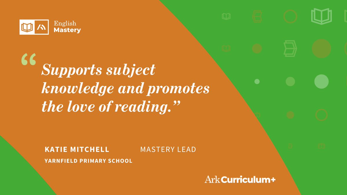 ArkCurriculum's tweet photo. Success starts with confident teachers consistently delivering brilliant English lessons.

English Mastery Primary provides targeted continuing professional development that’s
immediately actionable, covering subject knowledge, pedagogy, curriculum design,
assessment and more.

Take a look at sample resources from within the programme: https://t.co/FGP0KNVg2x