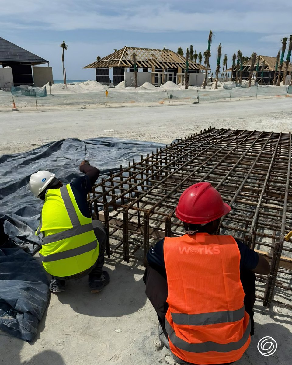 worksbyzeromv's tweet photo. Civil works for the erection of monopole tower underway at Rosewood Ranfaru Resort.

Our team executing foundation and structural works with precision.

#SiteProgress #CivilWorks #WorksbyZero https://t.co/Jd8eCXguYc