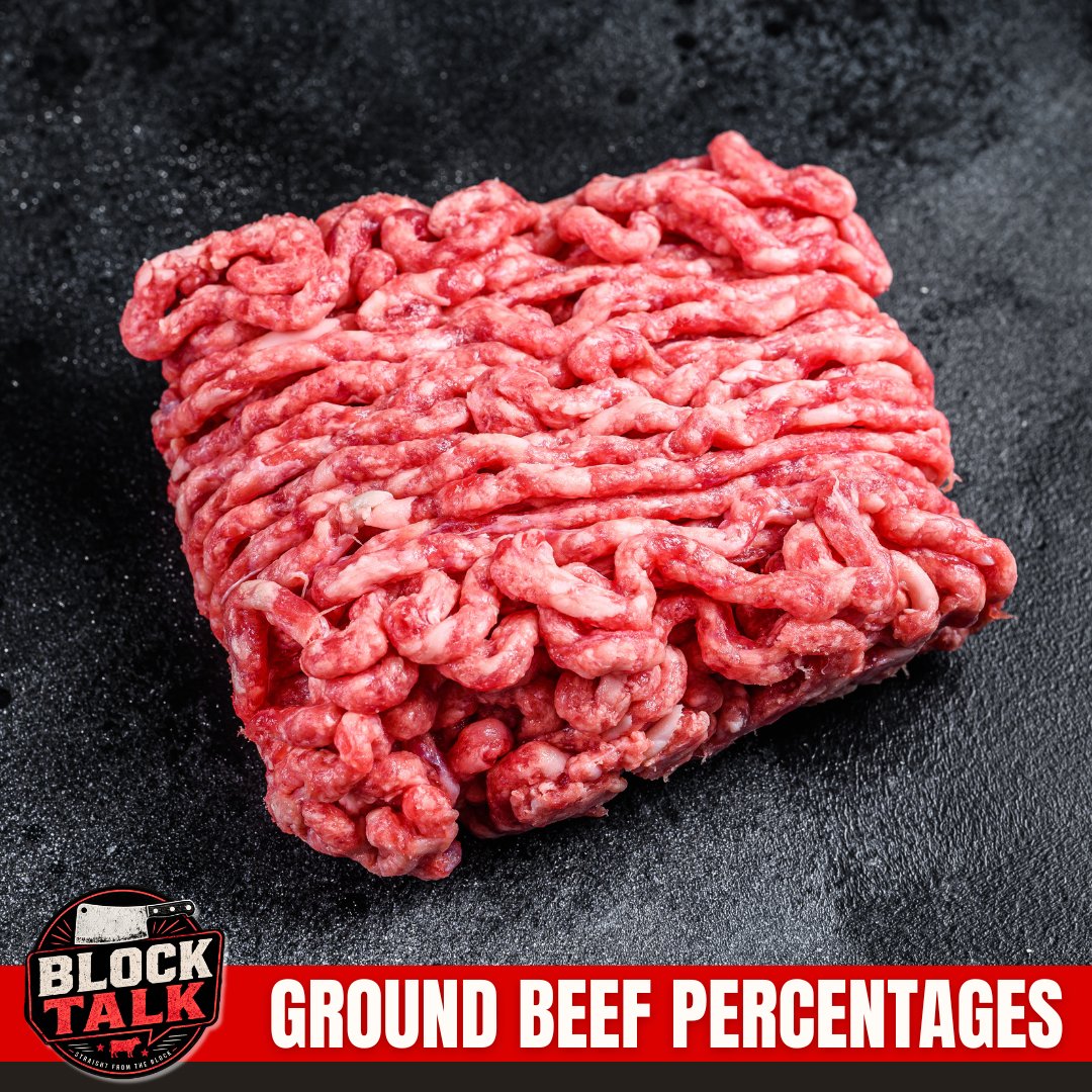 ChopNBlock's tweet photo. Ground beef isn't one-size-fits-all. The lean-to-fat ratio affects flavor, juiciness, and how it cooks.  80/20 is a favorite for burgers because the extra fat adds flavor and keeps them juicy on the grill. 

What's your go-to ground beef percentage?

#PolkCountyFL #HardeeCountyFL https://t.co/Brb0U9FTlr