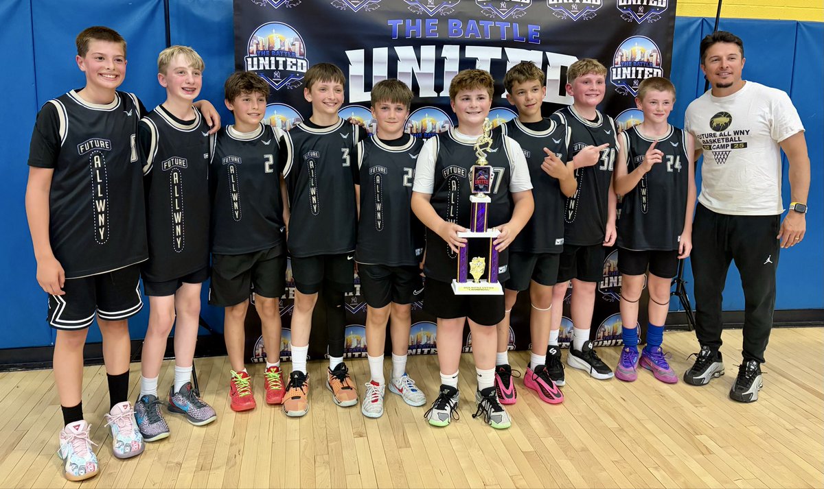 ALLWNYFutureBB's tweet photo. Congrats to Future All WNY team #1 on their Championship at The Battle United
#Unselfish
#DefensiveIntensity
#Communication
#Grit https://t.co/T0VStmfDaL