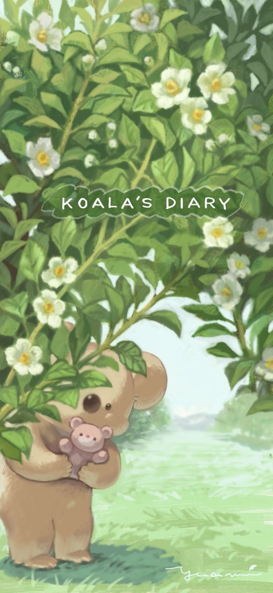 koalaenikki's tweet photo. 6月のカレンダーと待ち受けです🐨🍀🧸
今月は夏椿（沙羅の木）を描きました。花言葉は「愛らしさ」「はかない美しさ」だそうです。
今月も、どうぞお健やかにお過ごしください🌳☀️ https://t.co/SM4qbnSA6a