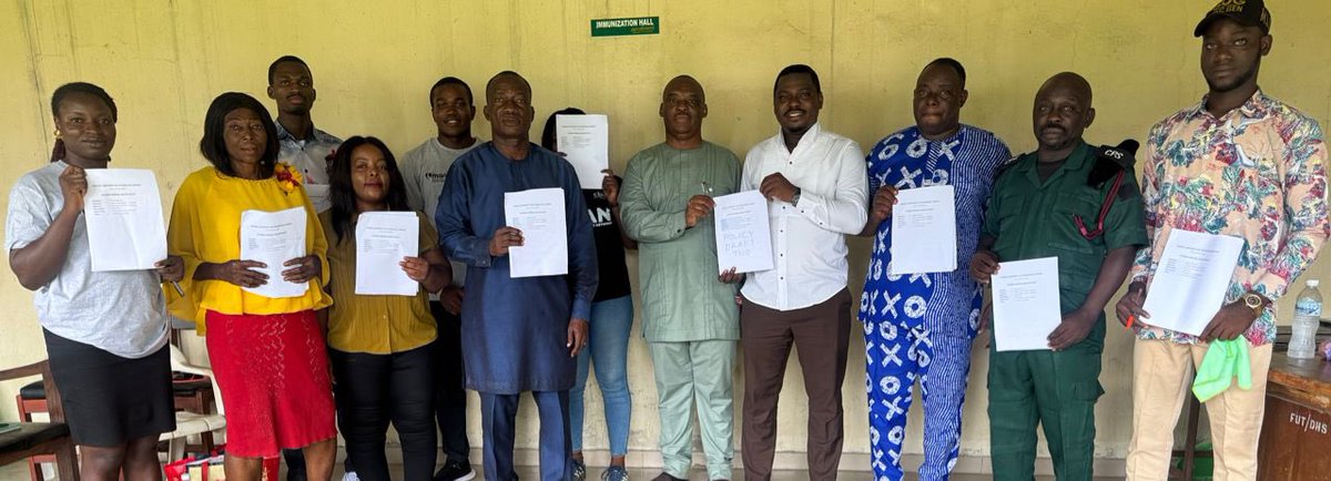 MentallyAwareNG's tweet photo. From conversation to institutional change. 
We’re happy to share that through the Bridging the Gaps (BtG) Project, the Mentally Aware Nigeria Initiative (MANI), in collaboration with the Federal University of Technology, Owerri (FUTO), has successfully supported the development of a draft student Mental Health Policy for the institution..
This milestone was achieved through a multi-stakeholder steering committee comprising key university personnel working alongside MANI to design a framework that prioritises mental health, wellbeing, and psychosocial support within the campus community.
What makes this significant is that this is more than a campaign or a one-time intervention; it is a step towards embedding mental health into institutional systems and culture.
The draft policy is now being advanced for institutional adoption, marking a major step toward creating safer, more supportive learning environments for students and staff alike.
At MANI, we believe sustainable impact happens when mental health moves beyond awareness and becomes policy, structure, and practice.
#PolicyDevelopment #YouthMentalHealth #MentalHealthAdvocacy