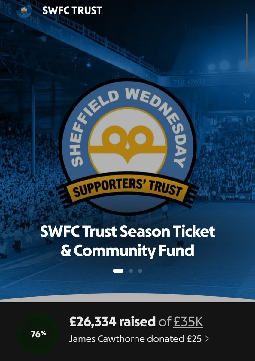 SWFCjake0227's tweet photo. Crazy, 26k so far, what a fan base 🦉💙 #swfc https://t.co/CFw8lmwB0J