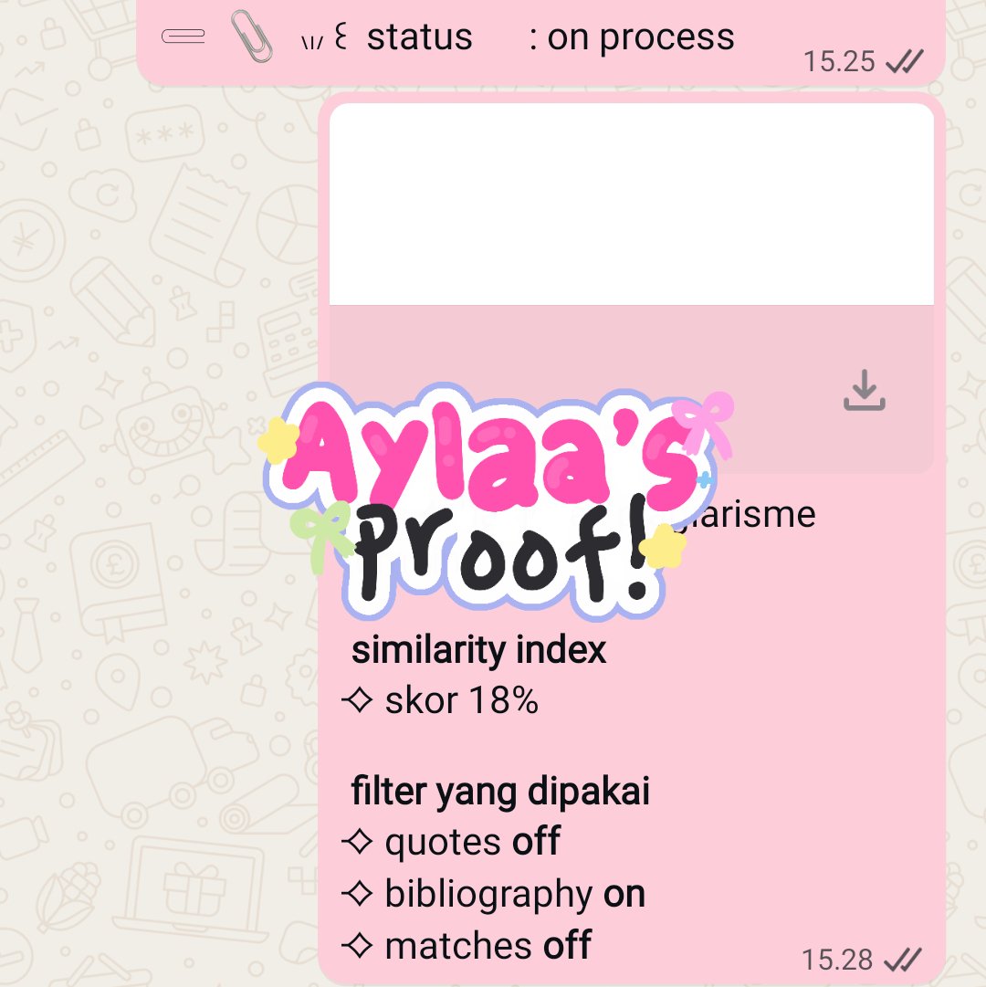 menztai's tweet photo. hii aylaa ready cek turnitin no repository satset https://t.co/7Htbs9dvGs