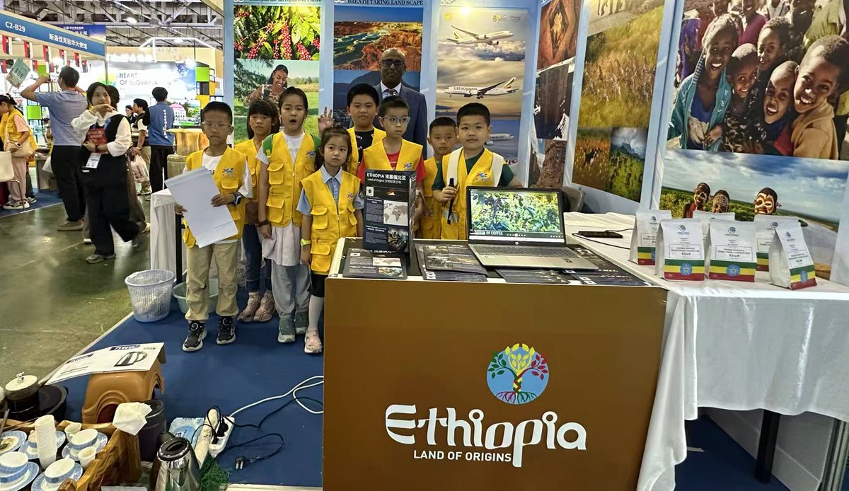 ETEmbassyPEK's tweet photo. The Embassy participated in the 11th Xiamen International Leisure Tourism Expo 2026 (May 29–31, 2026).  
Promoted Ethiopia tourism through its exhibition booth, gave an interview to Xiamen TV, and delivered a presentation showcasing Ethiopia’s tourism potential.
#VisitEthiopia https://t.co/beSpLPnfPk