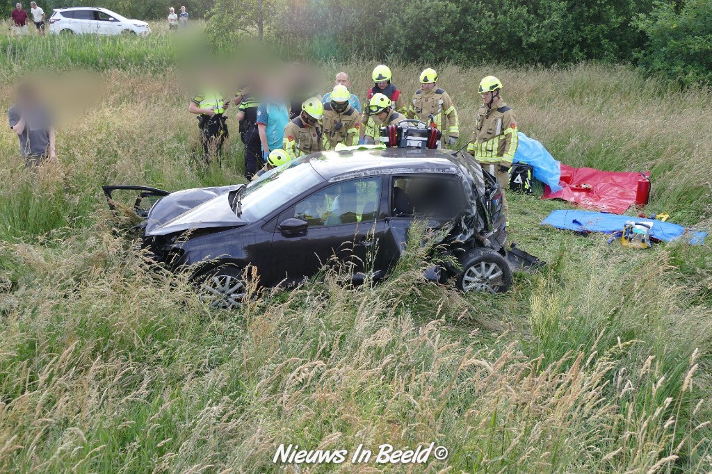Bestuurder test positief op alcohol en drugs na ongeval