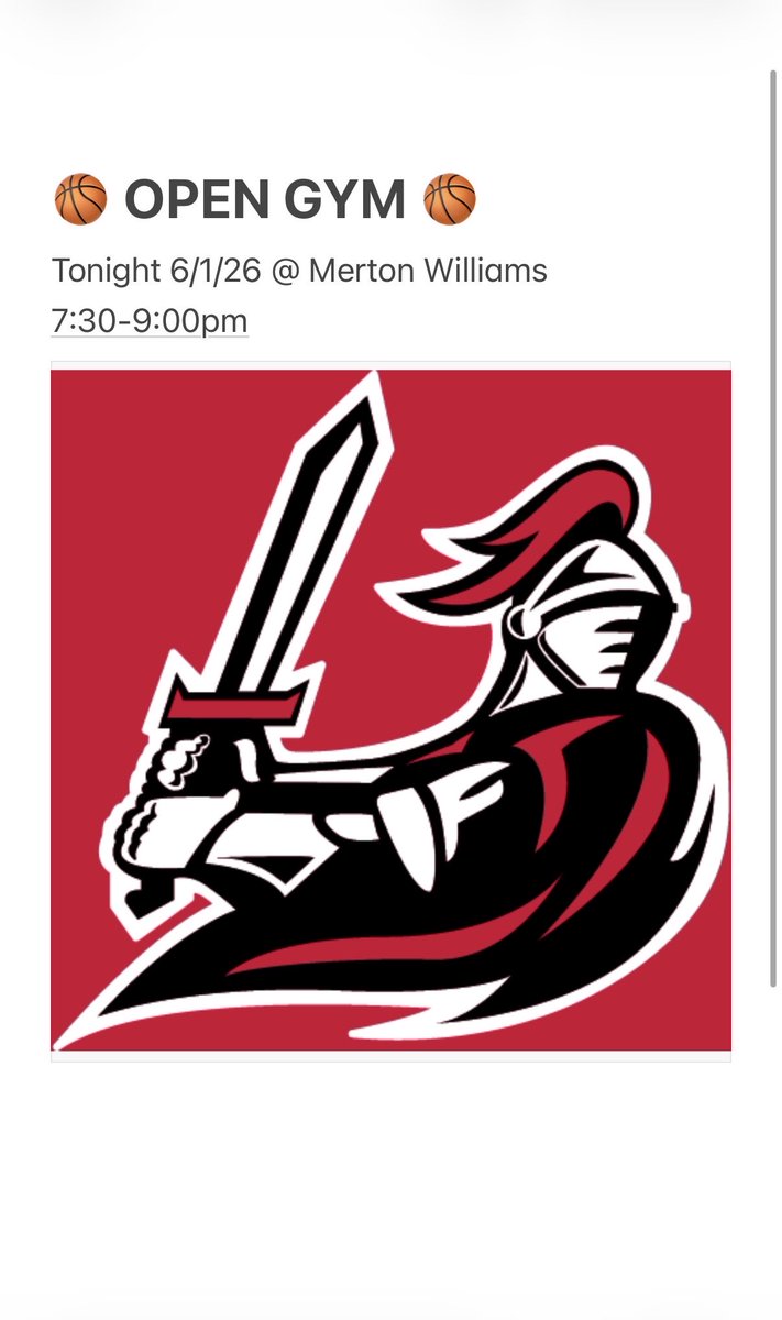 Hiltonhoops's tweet photo. We're back at Merton Williams tonight for Open Gym! https://t.co/IE1OcTThg7