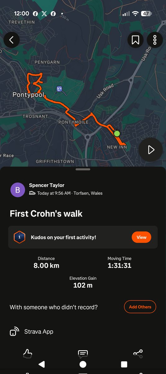 Spencomms's tweet photo. First @CrohnsColitisUK #fundraising walk completed 

8km exactly done today through Pontypool Park up to Penygarn then back through the park. 

Please consider Donating here

 https://t.co/OjOiqpsbVd https://t.co/rPpt7dLb7K