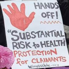 WinVisibleWomen's tweet photo. We 100% oppose the #PIP Review terms that "the #PIP assessment *will* become the single gateway for health-related &amp; disability benefits"  -- so deny at least half a million people #UniversalCredit LCWRA health.  And will end "Substantial risk to health" protection for claimants! https://t.co/gKvDWlmXNf