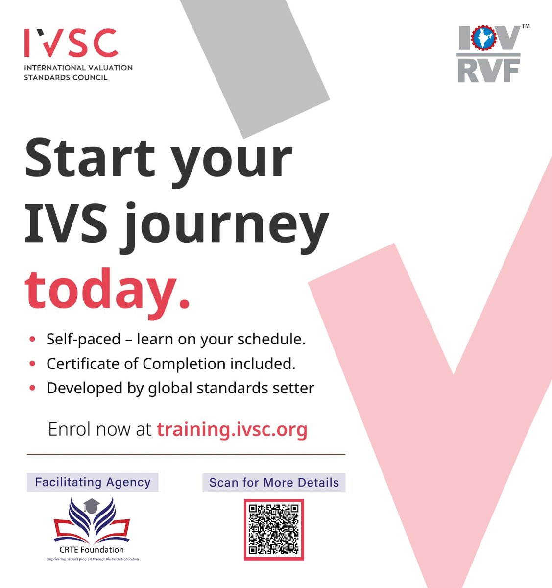 IOVRVF's tweet photo. 🌍 Strengthen your valuation expertise with the IVSC online course – “Understanding IVS: The Foundations of Global Valuation Practice”.  

Register now to avail an exclusive 50% discount for IOVRVF members. 

https://t.co/kFDKc5pTvb https://t.co/T4zWtIUlaW