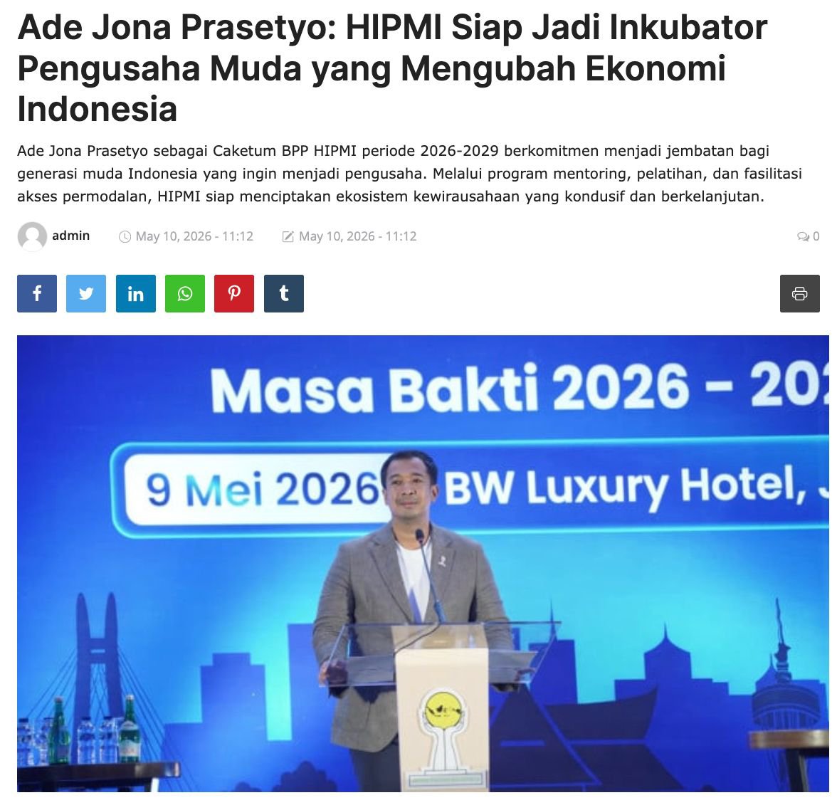 chasya06's tweet photo. ini merupakan salah satu langkah HIPMI dalam mendukung pengusaha muda sih suka sekali dengan pendapatan bang Ade Jona https://t.co/xk3uaA3HAn