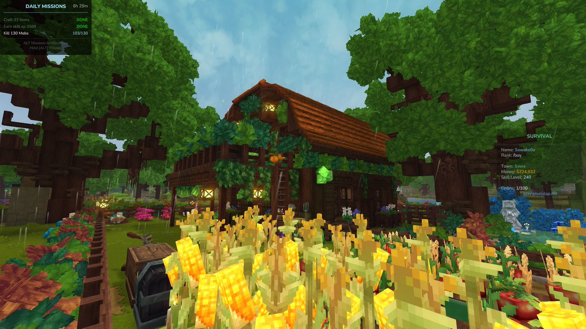 pixelslaphytale's tweet photo. Have a look at what one of our players has built on our Hytale Survival server!

A beautiful starter house with detail added in every aspect

#hytale #hytaleserver https://t.co/TFoZv02mnK