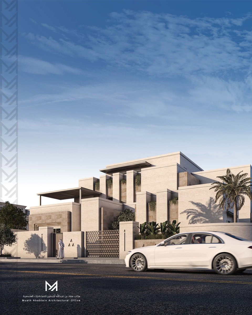 MAarchitectural's tweet photo. " أصالة نجد المعمارية في لباسٍ معاصر "

استلهاماً من روح نجد الأصيلة، ولدت هذه الحسناء لتتباهى بأناقتها وحضورها.

- فيلا زاوية بمساحة 720 م.
- الرياض.

تم تصميمها وفق النمط المعاصر #العمارة_النجدية بتفاصيل تعكس الهوية وتواكب الحاضر.
 
أخيراً:

العمارة السعودية تزيّن.. ما تشيّن 🩶 https://t.co/HEgSxSJe8l