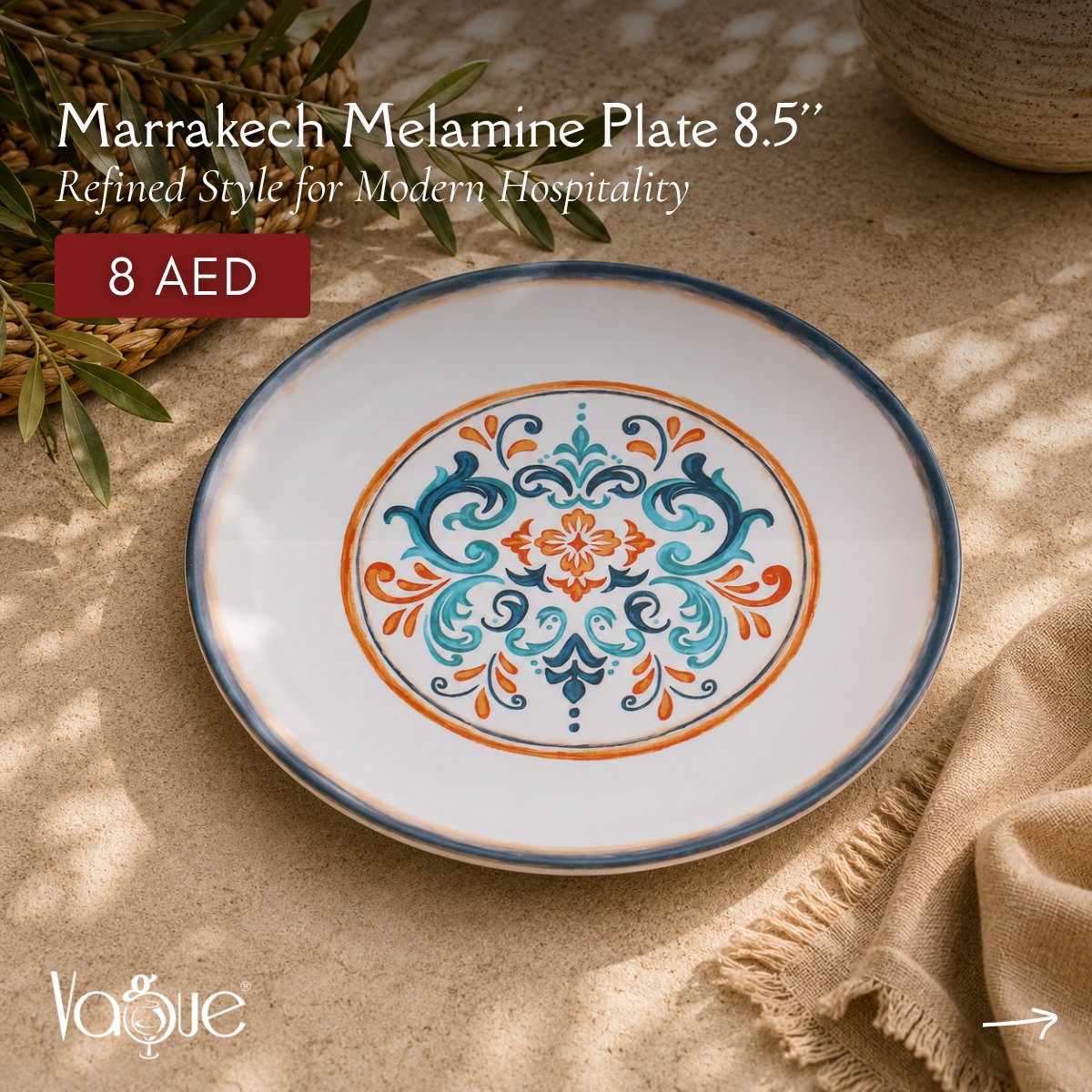 almakaan's tweet photo. Inspired by Moroccan artistry, the Vague Marrakech Melamine Collection brings timeless style and everyday durability to every table. ✨ ECAS Certified.

🛒 https://t.co/mSpNUisU5b
📩 info@almakaan.com
📞 +971 4 452 5420 (Call &amp; WhatsApp)
#AlMakaan #Vague #MarrakechCollection https://t.co/ex4Gcrz2Zv