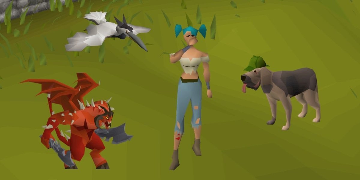 HighlandersOSRS's tweet photo. What’s your favourite OSRS pet, and which one are you currently grinding for?

Whether it’s a classic like Olmlet, a spooned Tangleroot, or the elusive Bloodhound, every pet tells a story.

Let us know your favourite and your current pet hunt below! https://t.co/oQWXe3DCh5