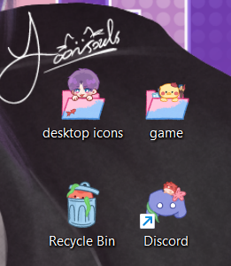 yoonsouls_'s tweet photo. updates! this is the final desktop icon i will make! there are 5 types; Folder Rafayel, Folder Artsybirb, Recycle Bin Wasabi Octopus (full), Recycle Bin Wasabi Octopus (empty), and Discord Boing Fish!

will make other li now >< https://t.co/6mJpxcGXhg